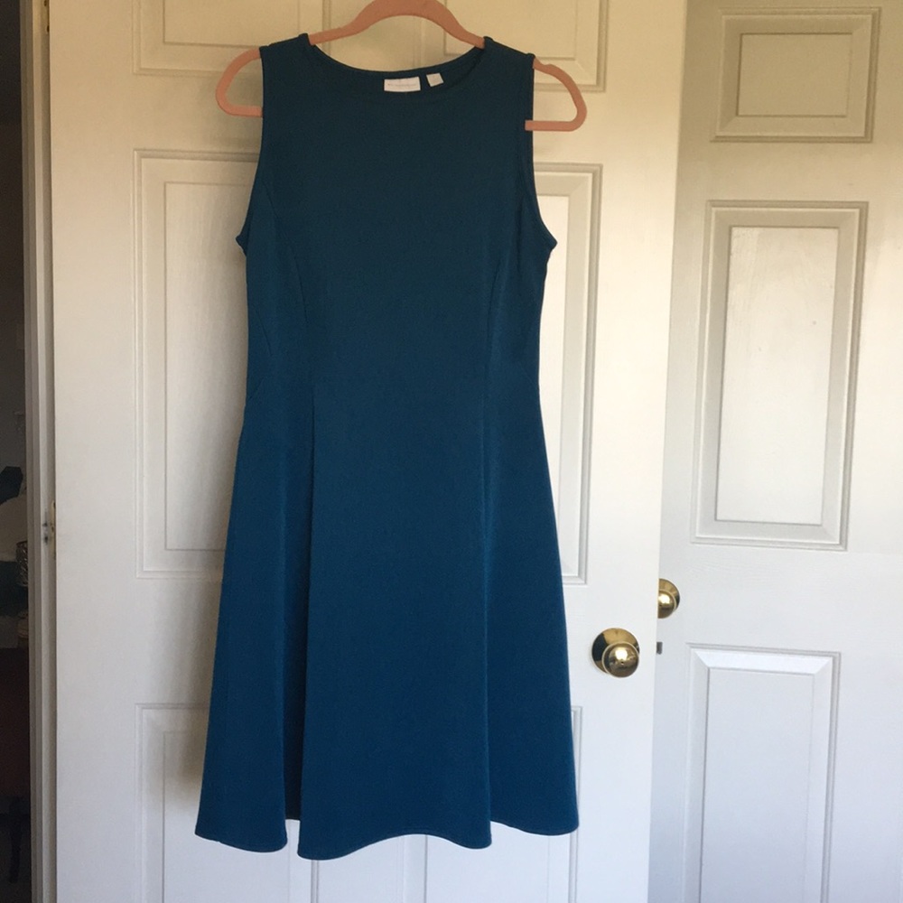 New York & Co. teal sleeveless dress